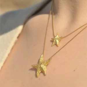 Collar Estrella de Mar - Colgante con baño de oro
