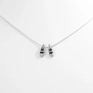 Collar zapatillas ballet plata
