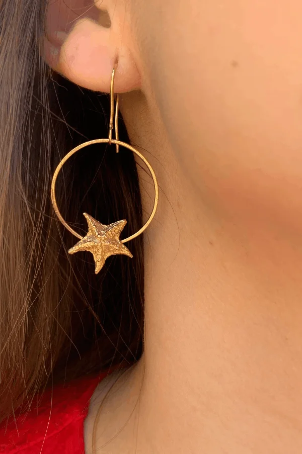Pendientes estrella de mar